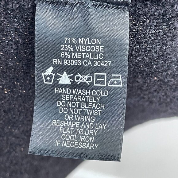 NEW $188 Nic+Zoe Womens Large Black Winter Reign Knit Dress Sleeveless - Picture 9 of 9